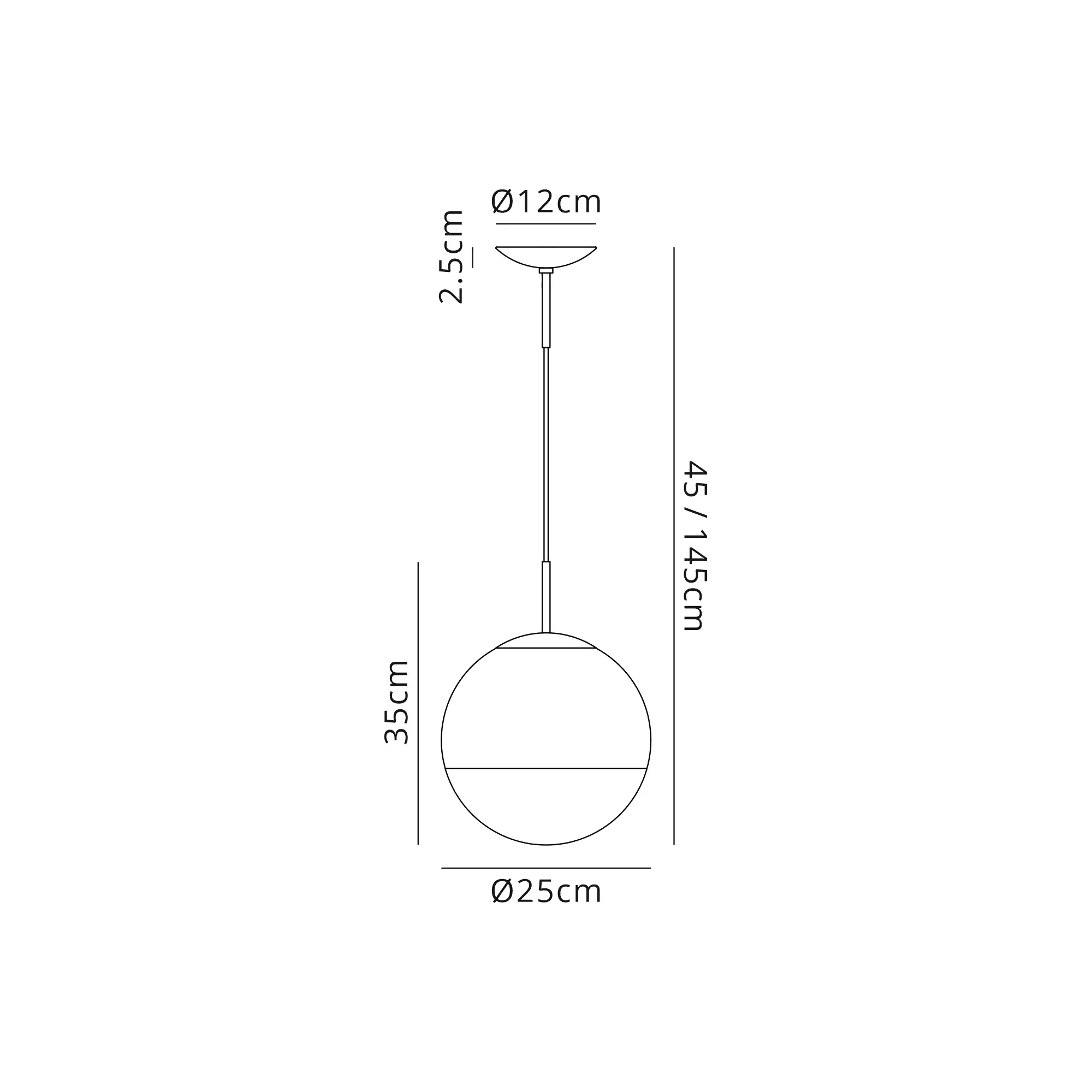 Miranda 25cm Glass Pendant 1 Light Copper D0126  Deco Miranda